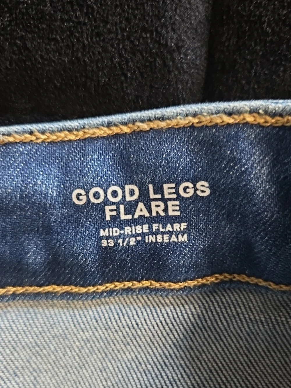 Good American Good Legs Mid-Rise Flare Jeans Indigo1211 Retro Size 6/28 NWT - Picture 10 of 16